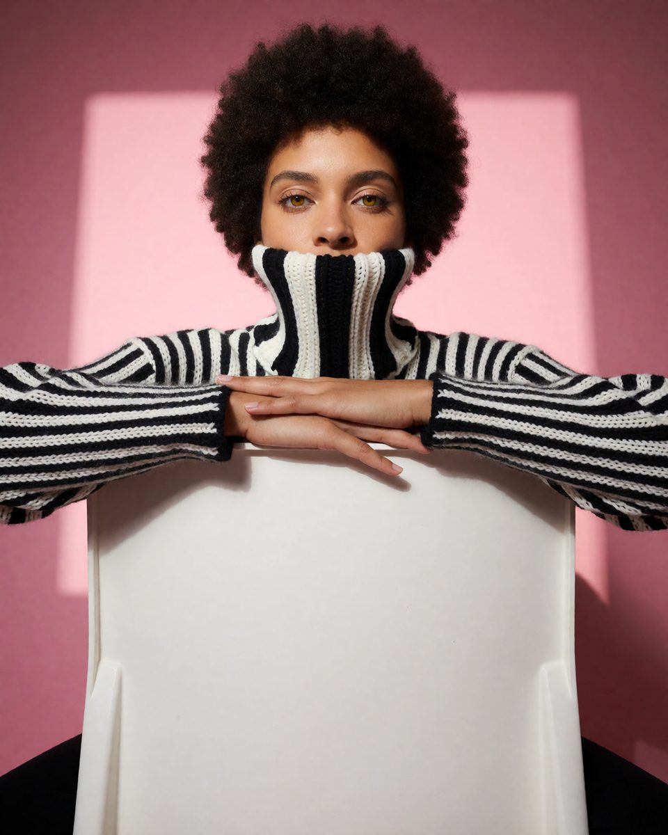 Stripes on pink