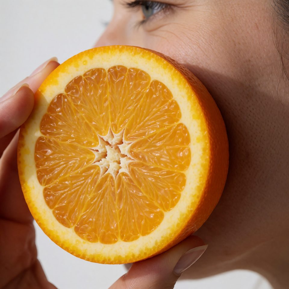 Orange slice portrait