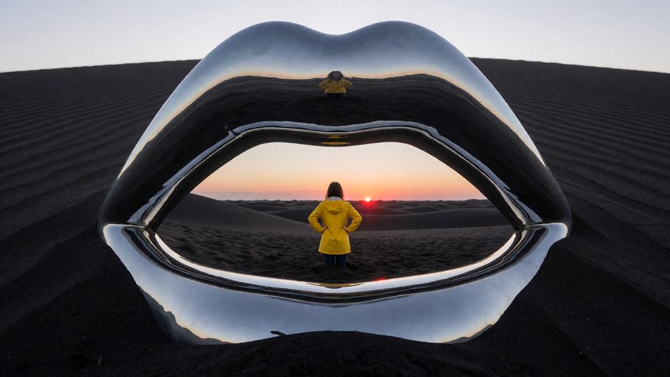Lips in the desert
