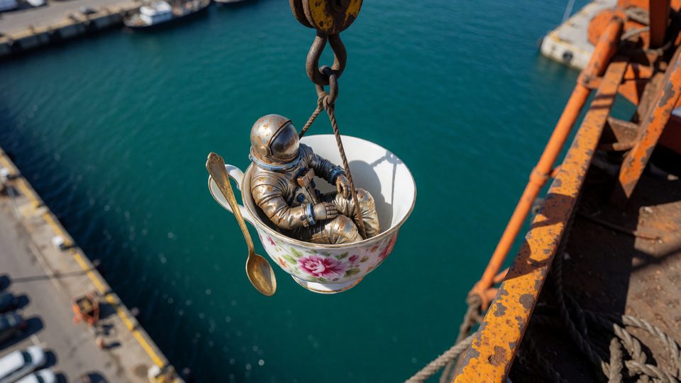 Astronaut in a teacup