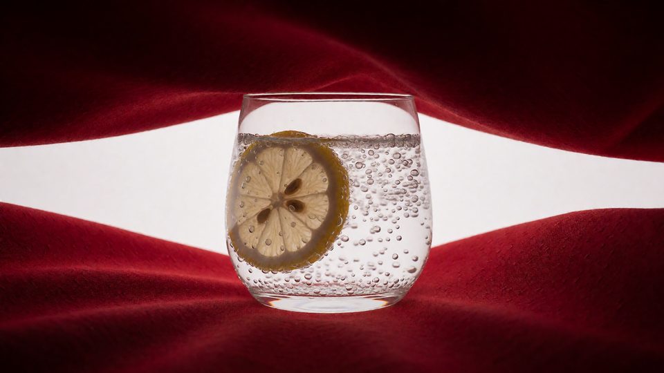 Lemon and red cloth