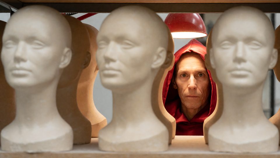 Among the mannequins